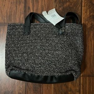 The Sak hand crocheted black bag